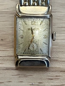 Reloj Hombre Bulova L3 Vintage Oro 10K Relleno Moderno Art Deco - Imagen 1 de 13