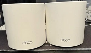 TP-Link Deco X60 AX5400 Whole Home Mesh Wi-Fi 6 System, Up to 5,300 Sq 2 Pack - Afbeelding 1 van 4