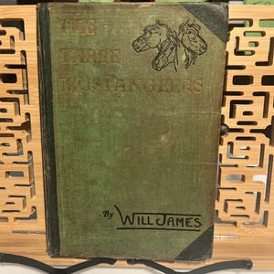 THE THREE MUSTANGEERS Will James 1934 1st Edition ILLUS Charles Scribner - Picture 1 of 15