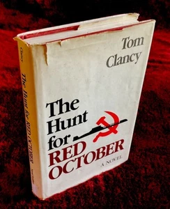 THE HUNT FOR RED OCTOBER by Tom Clancy 1st Edition 8th Printing Jack Ryan W/ DJ - Picture 1 of 9