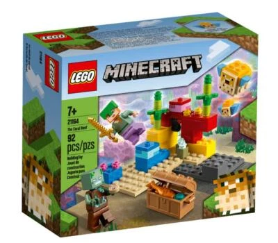 LEGO® Minecraft™ - 21164 Das Korallenriff + NEU & OVP + Alex Kugelfisch Zombie - Bild 1 von 4