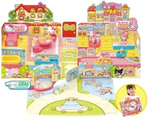 AGATSUMA Sanrio characters Doll House with Cafe Toy Gift Doll Play Hello Kitty - Picture 1 of 7