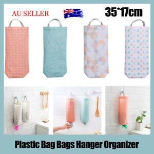 Plastic Bag Bags Hanger Organizer Storage Kitchen Trash Garbage Dispenser Holder