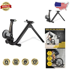 Durable Alloy Steel Indoor Bike Trainer with 5 Resistance Levels - Ultra Quiet - Picture 1 of 12