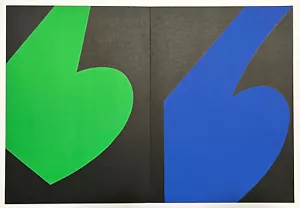 Ellsworth Kelly lithographie originale imprimée en 1958 b - Photo 1 sur 3