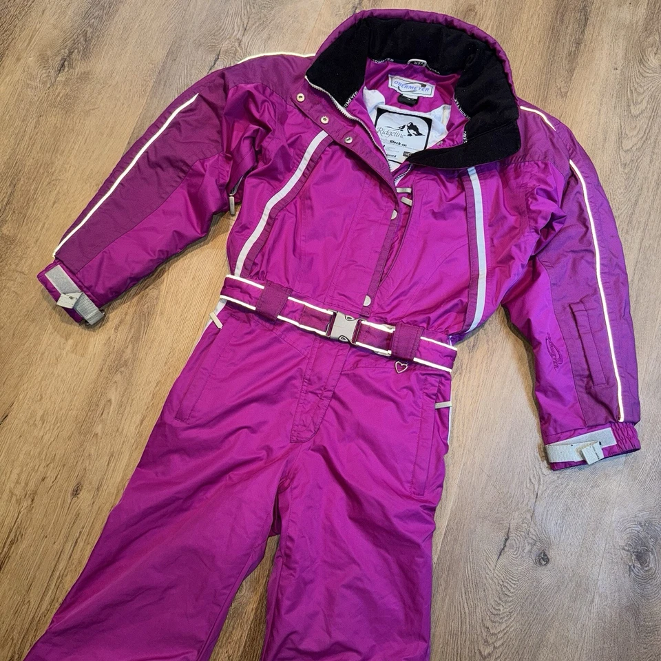 Obermeyer Ski Suit One Piece Snowsuit Snow Bib vtg Ridgeline Waterproof Women 10 - Image 1 of 4