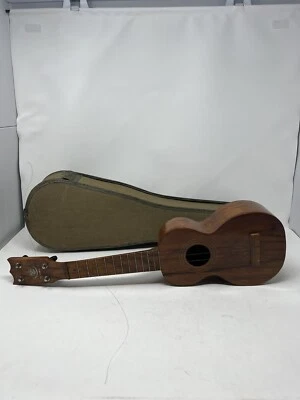 ECHO-UKE KOA SOPRANO UKULELE MADE IN HAWAII WITH CASE AS IS READ - Image 1 of 4