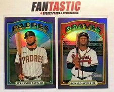 2021 Topps Heritage PURPLE CHROME Parallel Card YOU PICK inc RC etc