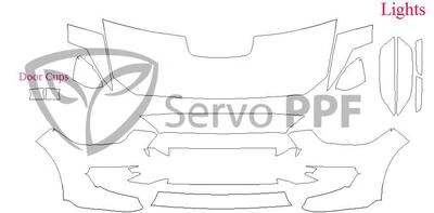 Комплект прозрачного бюстгальтера 16+ Ford Mustang Shelby GT350 GT350R 3M Scotchgard серии Pro - Изображение 1 из 4