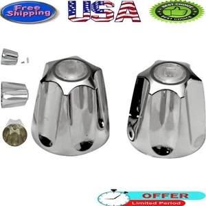 Chrome Replacement Faucet Handles - Timeless Design with Easy DIY Installation - Picture 1 of 6