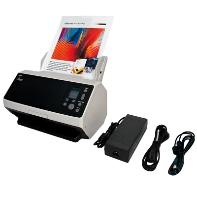 Fujitsu Fi-8170 Adf Desktop High Speed Farbe Lan Dokumentenscanner W/Zubehör - Bild 1 von 4