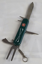 SWITZERLAND GOLF THEMED SWISS ARMY POCKET KNIFE WENGER VINTAGE MULTI TOOL RETRO