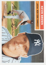 2005 Topps Heritage New York Yankees Baseball Card #161 Kevin Brown