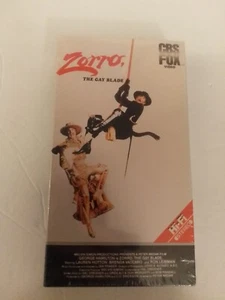 Zorro The Gay Blade 1984 CBS Fox Release VHS Video Cassette Brandneu Versiegelt - Bild 1 von 2