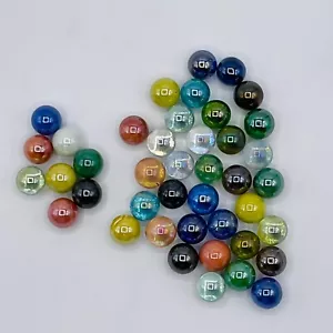 Lot Of 42 MARBLES Vintage Glass Estate Iridescent Transparent Multicolor #3 - Picture 1 of 6