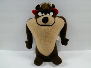 Vtg 70s Taz Tasmanian Devil Plush Stuffed Animal 13" Warner Bros Mighty Star - Picture 1 of 12