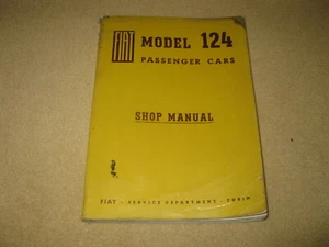 Genuine OEM Fiat Turin Car Workshop Service Manual Book - Model 124 - Picture 1 of 3