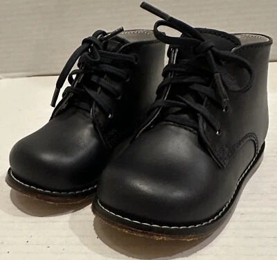 Josmo Walker Botines Bebé Cuero Azul Marino Talla 6.5 Usados en Excelente Condición Foto 1 de 4