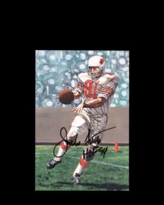 Jackie Smith PSA DNA Coa Signed Goal Line Art Card Autograph - Image 1 of 3