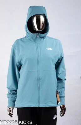 Новый с Ярлыками женская North Face Shelbe Raschel с капюшоном Softshell флисовая куртка - синий - Изображение 1 из 4