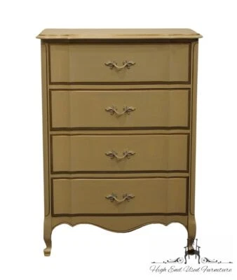 DIXIE FURNITURE Cream Painted Shabby Chic / Country French Style 32" Chest of... - Image 1 of 4