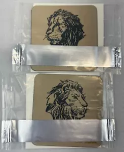 Set of 2 Lion King General Mills Sticker Patch Adhesive 2018 New Simba & Scar - Picture 1 of 2