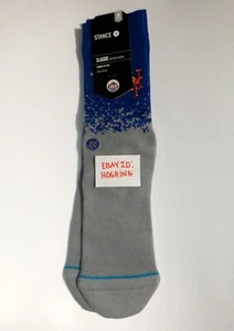 New York Mets Stance Fade Men's Gray Blue Crew Socks - Medium= 6 - 8.5 - Picture 1 of 3