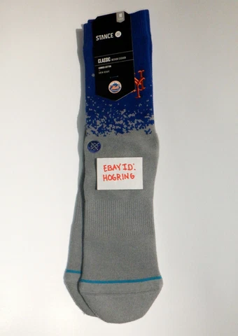 New York Mets Stance Fade Men's Gray Blue Crew Socks - Medium= 6 - 8.5 Cover