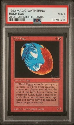 Rukh Egg (Dark) - Arabian Nights - MINT - PSA 9. See MTG in store - Image 1 of 2
