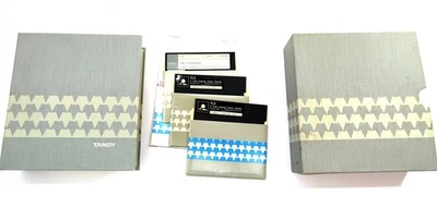 Tandy Computer MS DOS Manual Handbook in Binder Hard Case 25-4103 + Software - Image 1 of 4