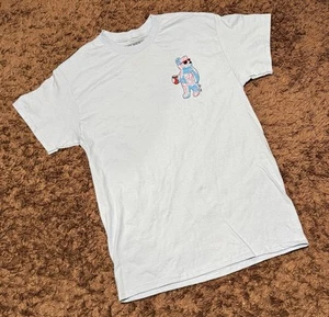 NWOT Riot Society Blue Flamingo Bear Graphic T-Shirt USA Streetwear Medium M - Picture 1 of 10