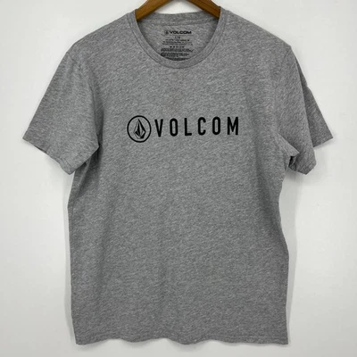 Volcom T-Shirt Men's Size L Gray Stone Logo Short Sleeve Crew Neck Cotton - Image 1 of 4