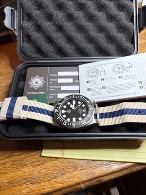 New- Tactical Frog- Black FXD Diver Watch- Titanium Automatic-NH35-$189 MSRP - Image 1 of 4
