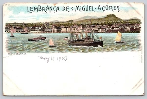 Postcard B6, Lembranca Des Miguel-Acores. May 11, 1903 - Picture 1 of 2