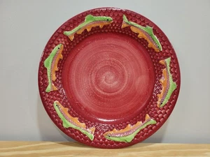 Fioriware Piatto da Giardino Trota Arcobaleno Rosso 10" - Foto 1 di 8