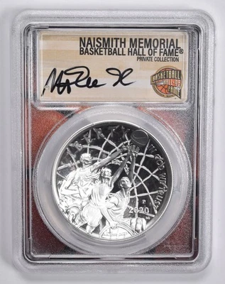 PR70 2020-P MAGIC JOHNSON SIGNED Basketball HOF Commemorative Dollar PCGS *7238 - Image 1 of 4