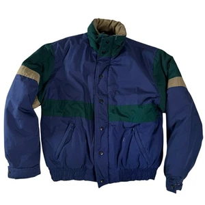 Windbreaker Multicolor Long Sleeve High Collar Jacket Men's Size Medium - Picture 1 of 24