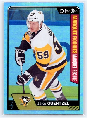 2016-17 O-Pee-Chee Marquee Rookie Jake Guentzel #675 Pittsburg Penguins OPC RC - Image 1 of 2