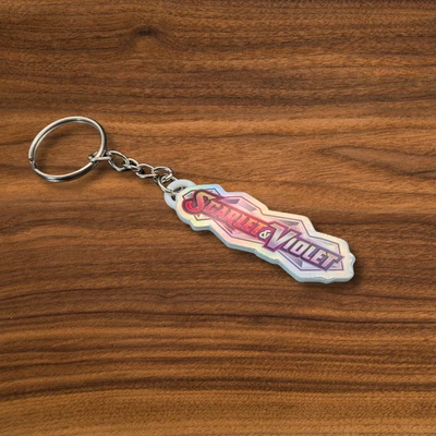 Pokemon Juego de Cartas Coleccionables Escarlata y Violeta Base Set Encuadernador Holográfico Etiqueta Llavero