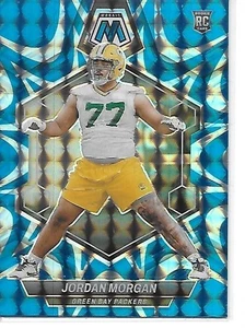 2024 Mosaic Football Mosaic Reactive Blue RC Jordan Morgan Packers - Bild 1 von 2