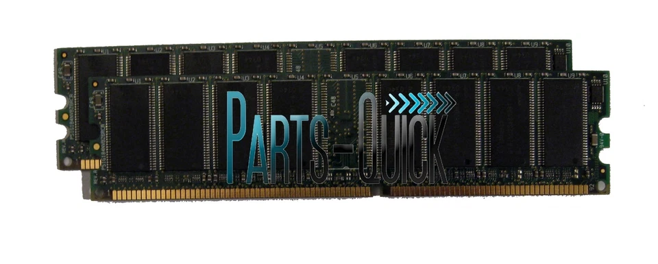 2GB 2 X 1GB PC2700 DDR 333MHz CL2.5 Non ECC DIMM Desktop Memory RAM - Image 1 of 1