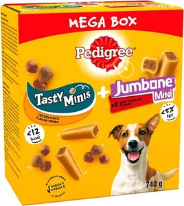 Pedigree Dog Treats in Mega Box for Small Dogs 10kg, Tasty Minis & Jumbone Mini - Picture 1 of 7