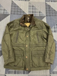 VTG 00s Waxed Timberland Earth Keepers Hunting Jacket British Millerain Mens XL - Picture 1 of 17
