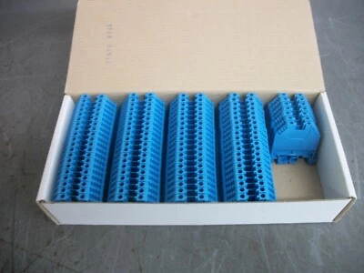TELEMECANIQUE BOX OF 87 2.5mm2 SCREW CLAMP TERMINAL BLOCKS AB1VV235UBL NIB - Image 1 of 3