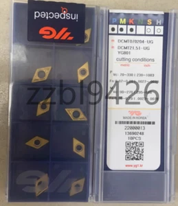 Insertos de carburo originales de hoja DCMT070204-UG YG801 DCMT21,51-UG YG CNC - Imagen 1 de 1
