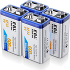 EBL Rechargeable 9V batteries High Volume 600mAh Li-ion 6F22 PP3 Rechareable of