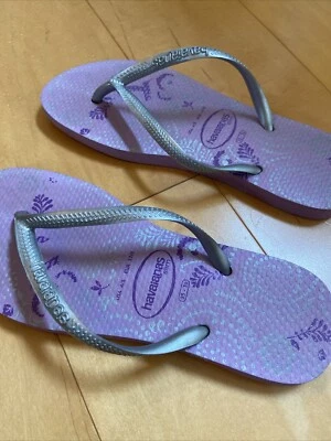 LILAC HAVAIANAS 修身银色紫色女式 4/5 码 — 第 1/4 张图片