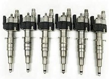 GENUINE OEM SIEMENS x6 Fuel Injectors for 2005-2015 BMW 13537585261-12, INDEX 12