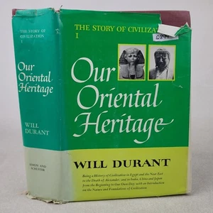 Our Oriental Heritage Story of Civilization Will Durant Hardcover w/ Dust Jacket - Picture 1 of 12