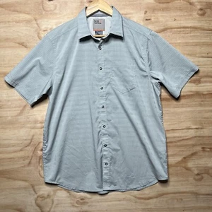 511 Tactical Pro Shirt Mens Gray Short Sleeve Button Up Vented Pockets Medium - Picture 1 of 8